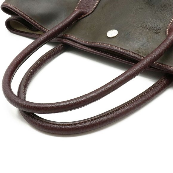 Hermes Garden Party PM Amazonia Tote Bag Authentic Beautiful Bordeaux Color - Picture 7 of 9